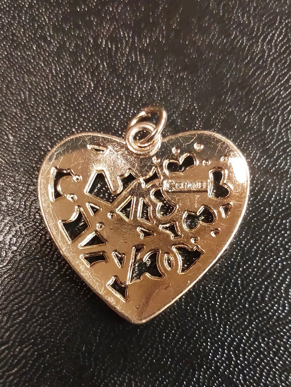 CC Heart Charm Pendant with Pink Enamel & Crystal Accents. 1/$17 or 2/$25 Charms - Picture 2 of 2